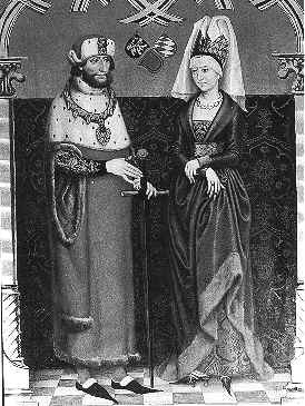 Maria von Brabant mit ihrem Gemahl und Mrder, Herzog Ludwig II. 